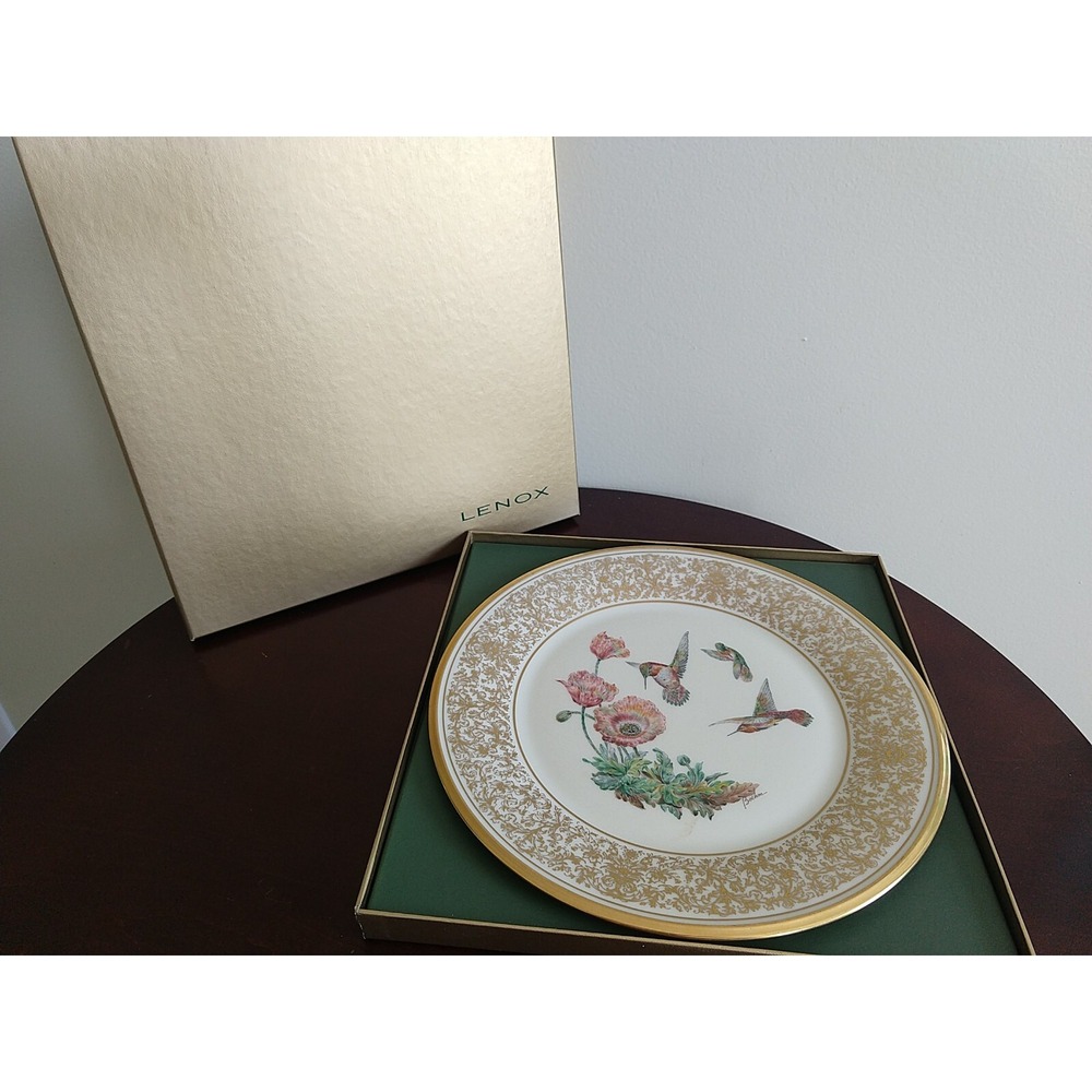 Lenox Limited Edition Rufous Hummingbird Plate Art By Boehm 1974